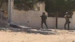 Dženin izraelski vojaki opozorilni streli