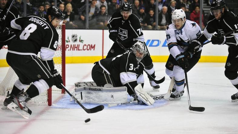 Tekma med LA Kings in San Jose Sharks. 