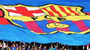 Barcelona navijači zastava Liga prvakov finale Wembley grb
