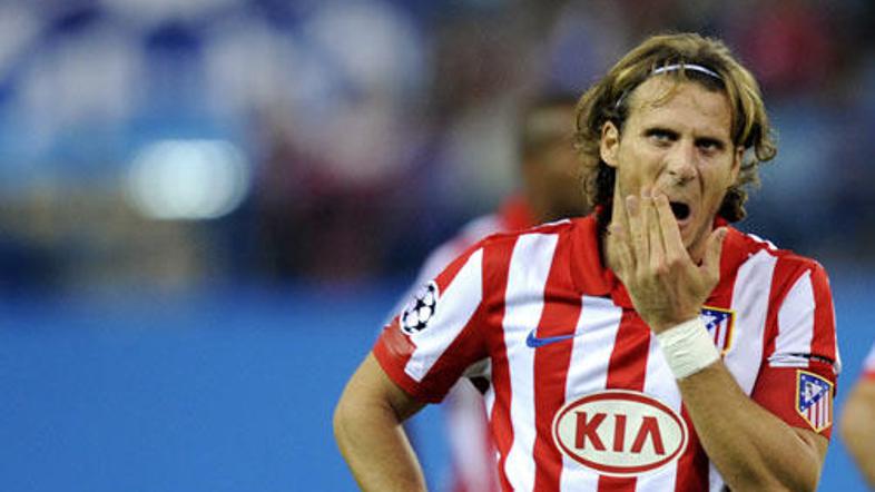 Zaskrbljeni obraz Forlana je odraz slabe forme Atletica v letošnji sezoni.