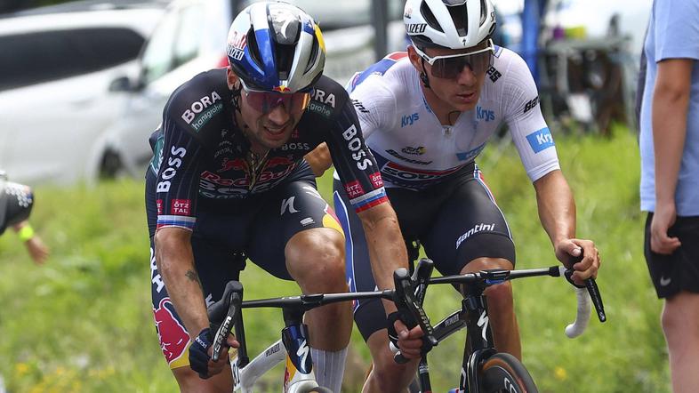 Primož Roglič in Remco Evenepoel