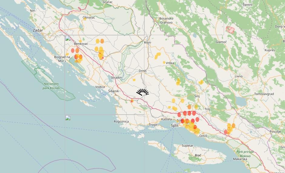 Požari v Dalmaciji | Avtor: AFIS