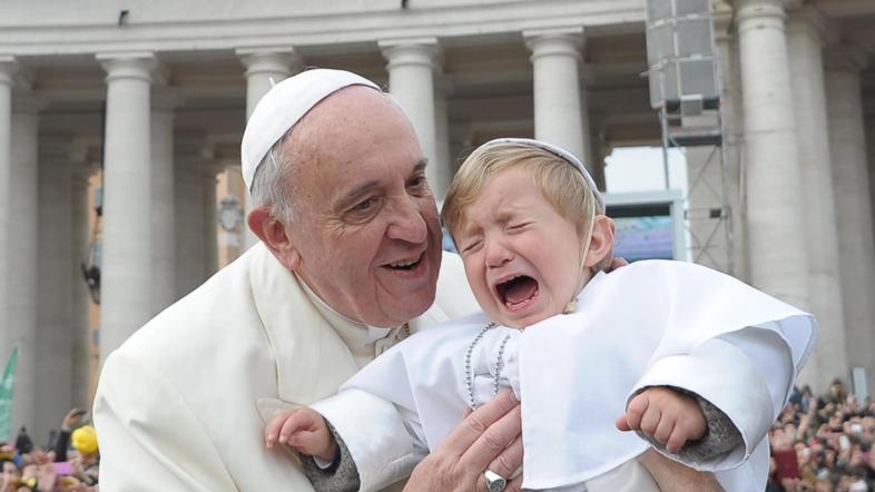 papež Frančišek in mini papež